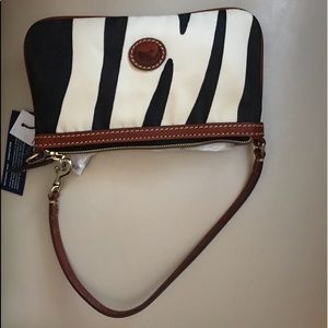 Dooney and Bourne Zebra Large Slim Wristlet, New